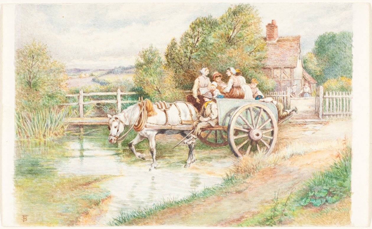 Děti v kočárku od Myles Birket Foster