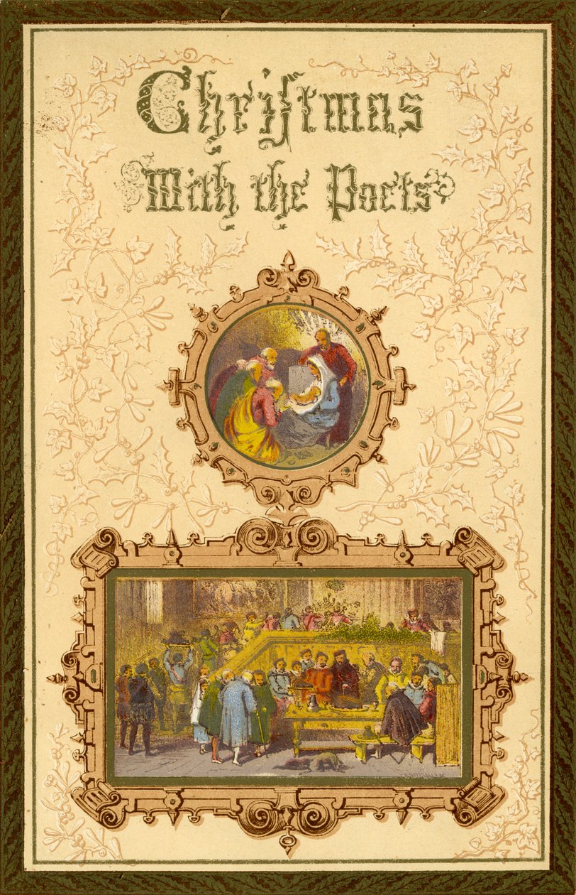 Vánoce s básníky - frontispis od Myles Birket Foster