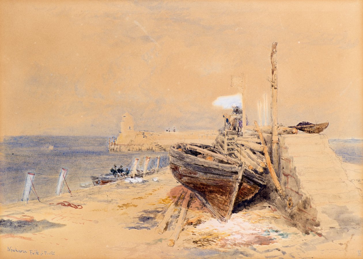 Newhaven, Firth of Forth od Myles Birket Foster