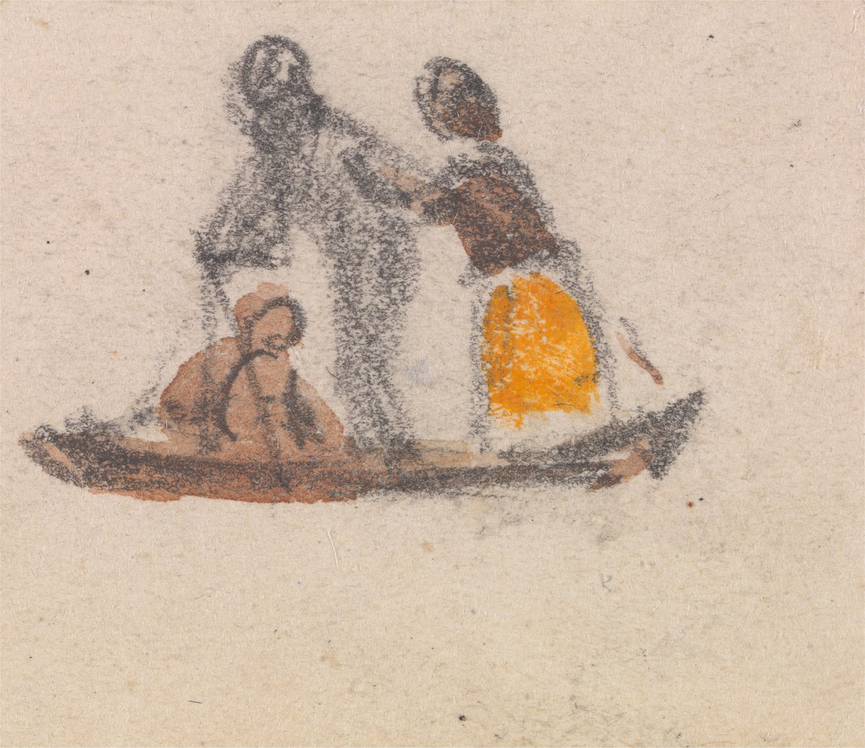 Jedna ze skupiny tří studií gondol od Myles Birket Foster