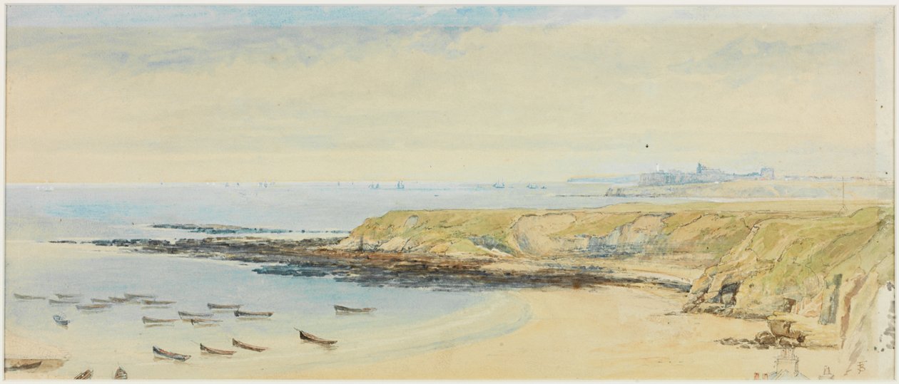 Tynemouth od Cullercoats (bodycolor) od Myles Birket Foster