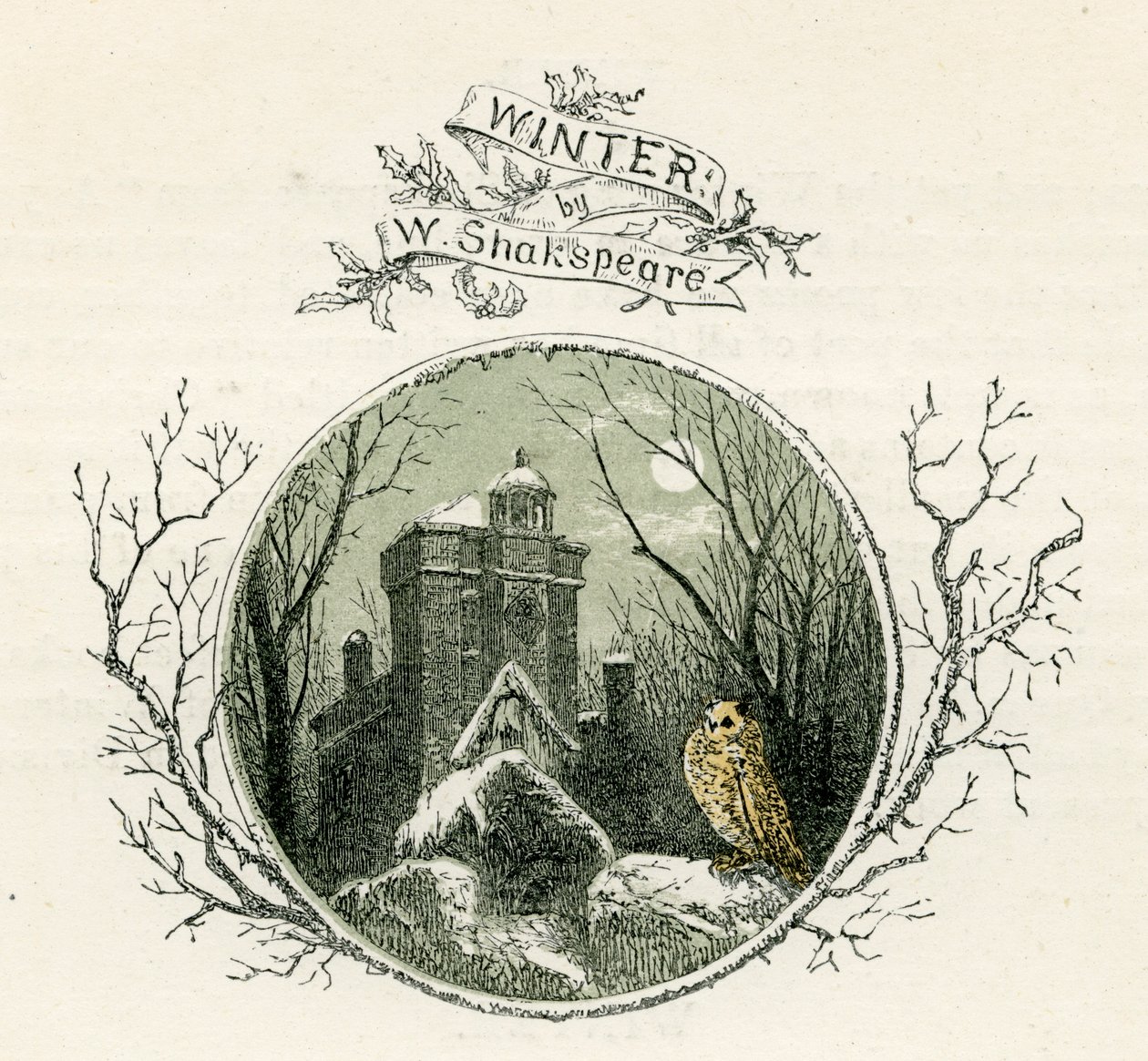Winter od Williama Shakespeara od Myles Birket Foster