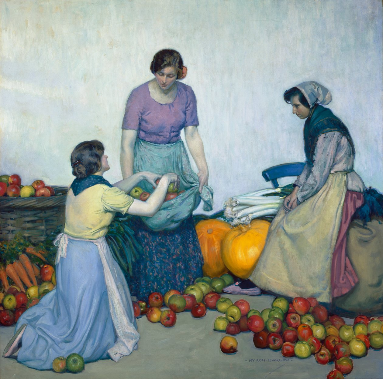 Jablka, kolem roku 1914 od Myron G. Barlow