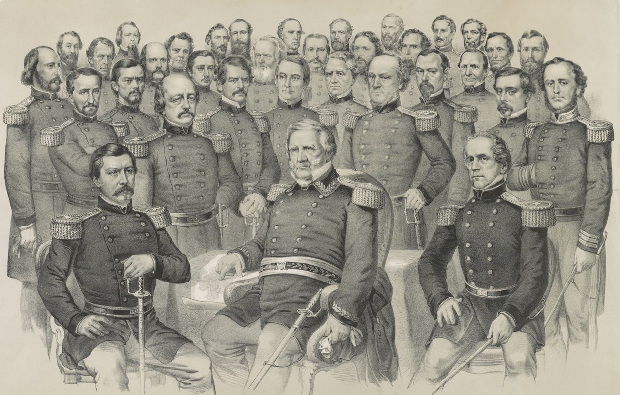 Mistři Unie, 1861 od Nathaniel Currier