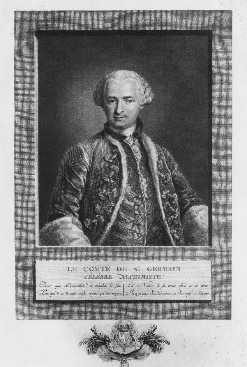 Hrabě ze Saint Germain, slavný alchymista, 1783 od N. Thomas