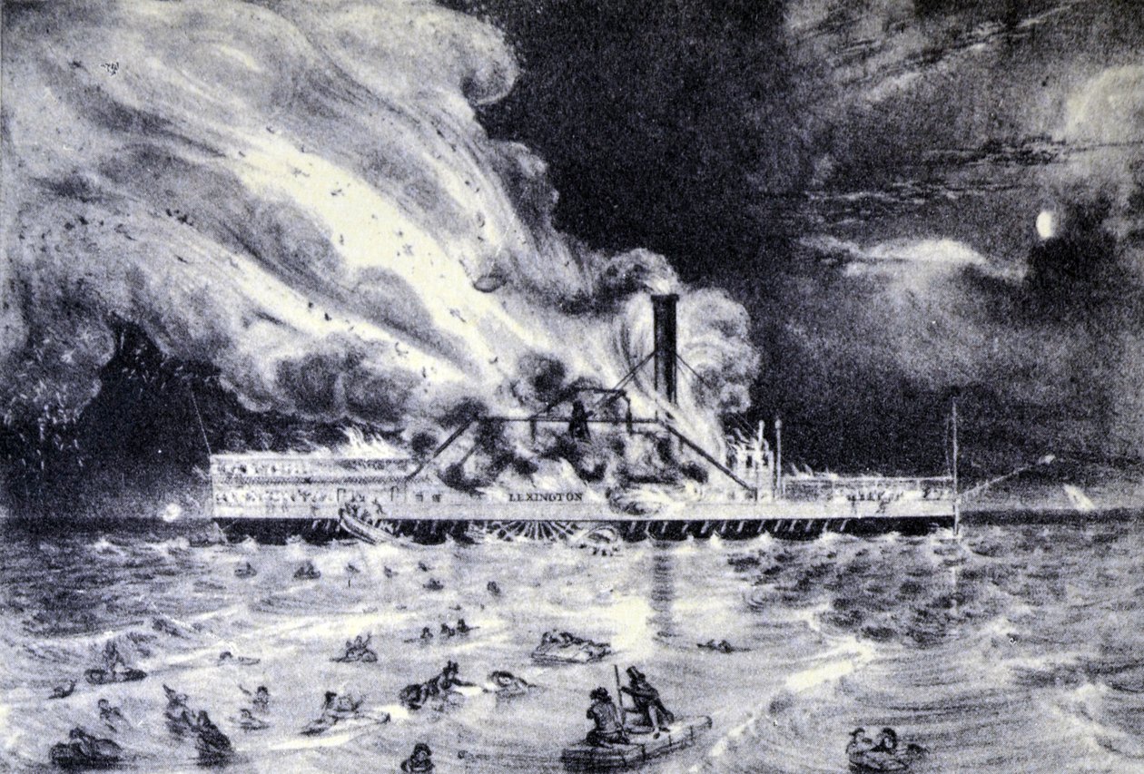 Currier & Ives ilustrace 19. století. Lexington, velký panovník turfu a otec závodníků od N. and Ives, J.M. Currier