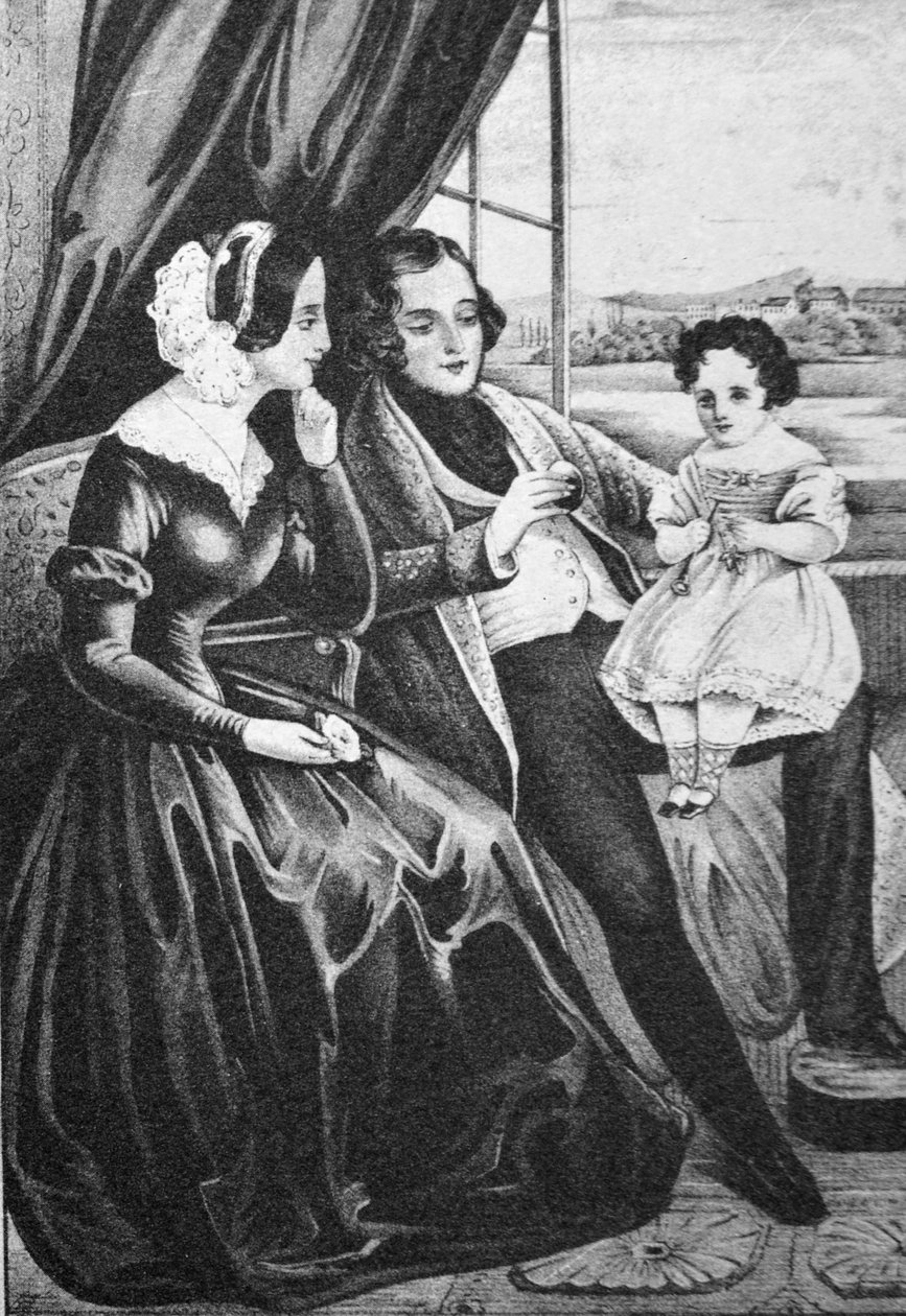 Currier & Ives ilustrace 19. století. Ženatý od N. and Ives, J.M. Currier