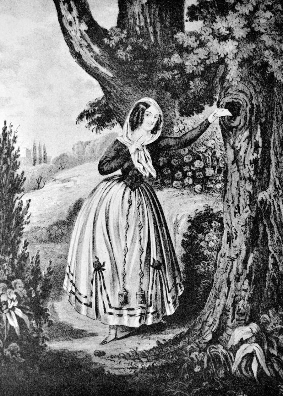 Currier & Ives ilustrace 19. století. Moje první láska od N. and Ives, J.M. Currier