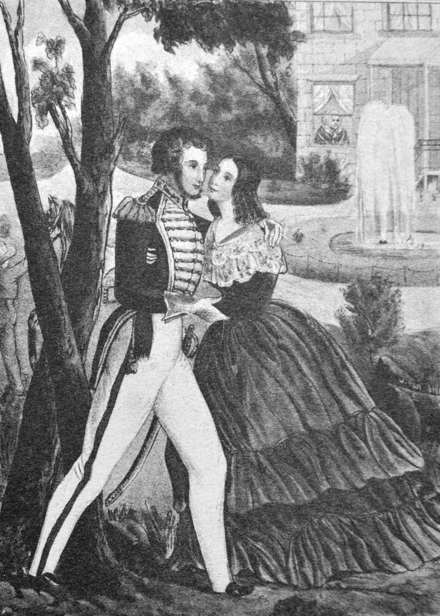 Currier & Ives ilustrace 19. století. Vojáci se vracejí od N. and Ives, J.M. Currier