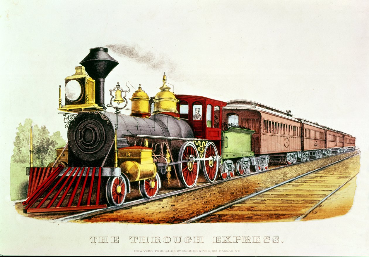Průchozí expres od N. and Ives, J.M. Currier