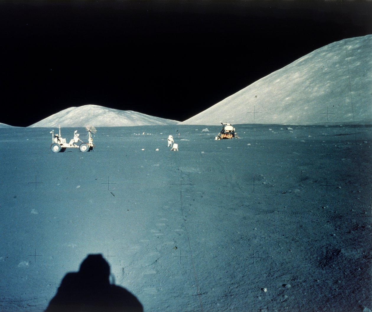 Místo přistání na Měsíci, mise Apollo 17, prosinec 1972. od NASA Images