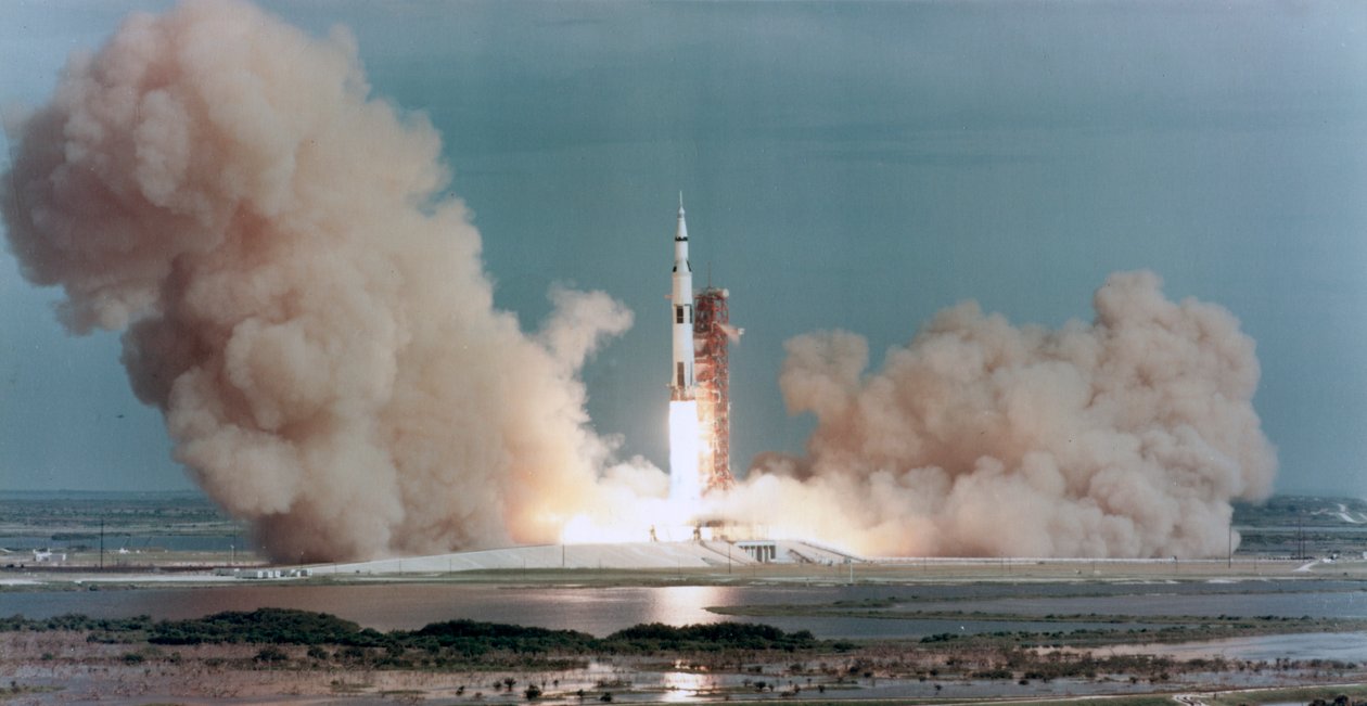 Vzlet Apolla 15, Kennedy Space Center, Florida, USA, 1971. od NASA Images