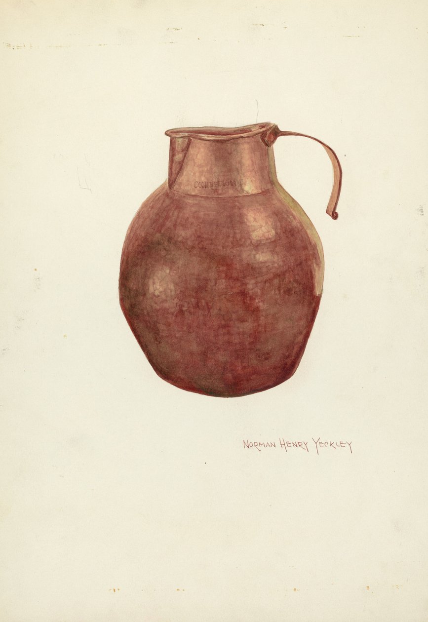 Měděný džbán od N.H. Yeckley