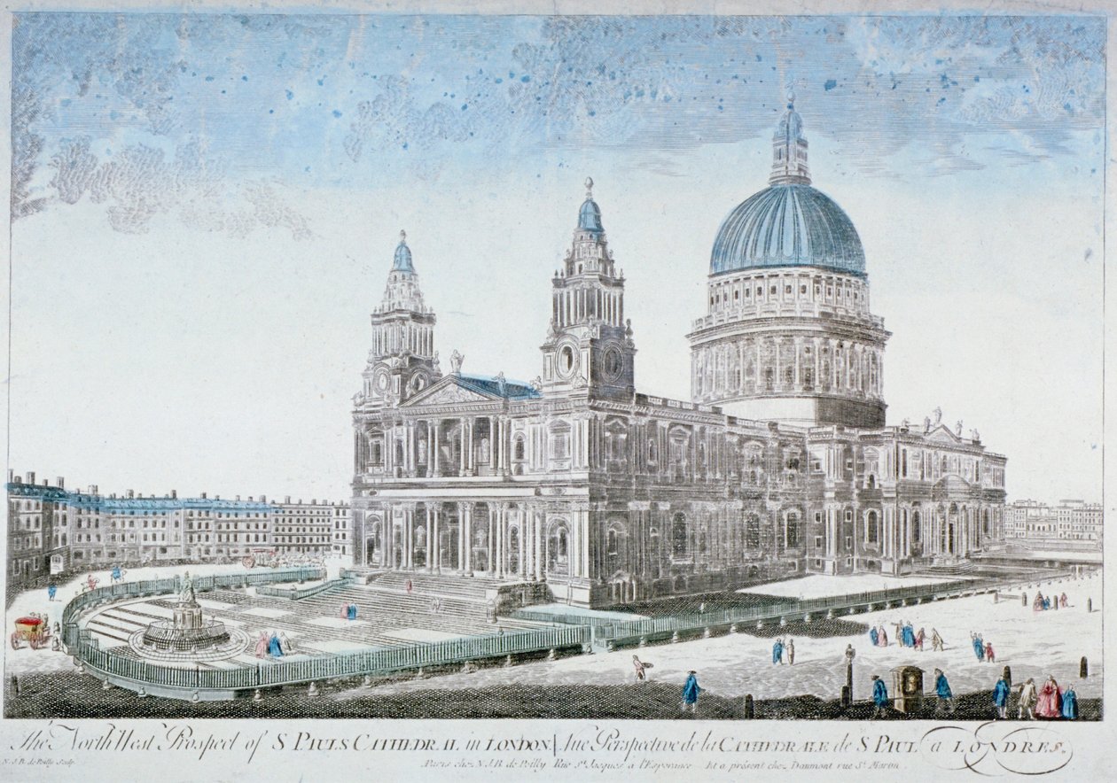 Katedrála svatého Pavla, City of London, 1755 od NJB de Poilly