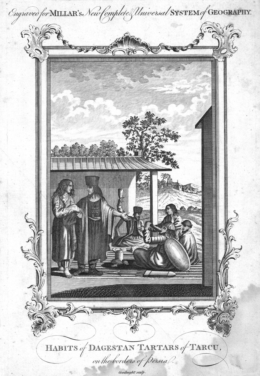 Zvyky Dagestánských Tatarů z Tarcu, na hranicích Persie, 1780 od N. C. Goodnight