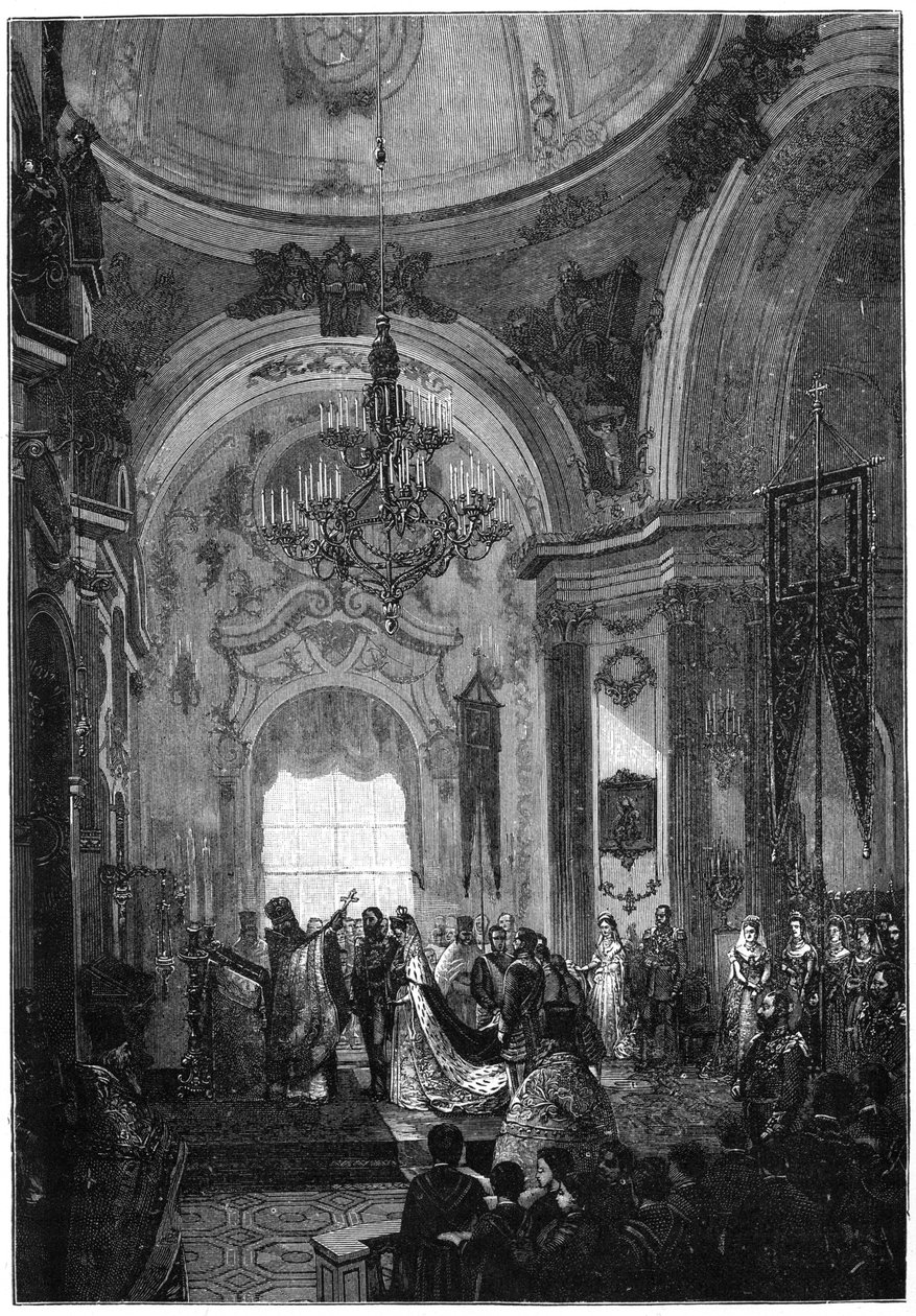 Sňatek vévody a vévodkyně z Edinburghu, 23. ledna 1874, 1900. od N. Chevalier