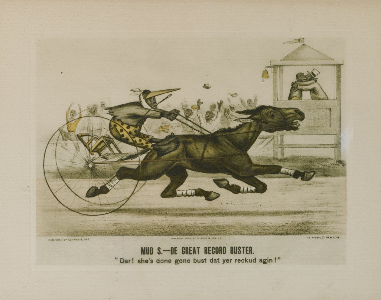 Mud S. - De Great Record Buster od N. & Ives J.M.(1824 95) (after) Currier