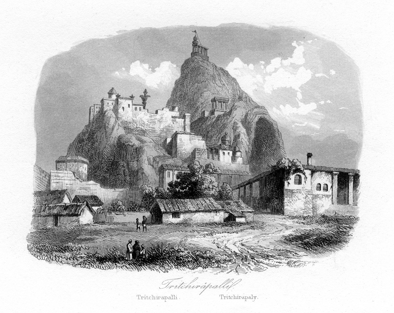 Tiruchirapalli, Indie, c1840 od N. Remond