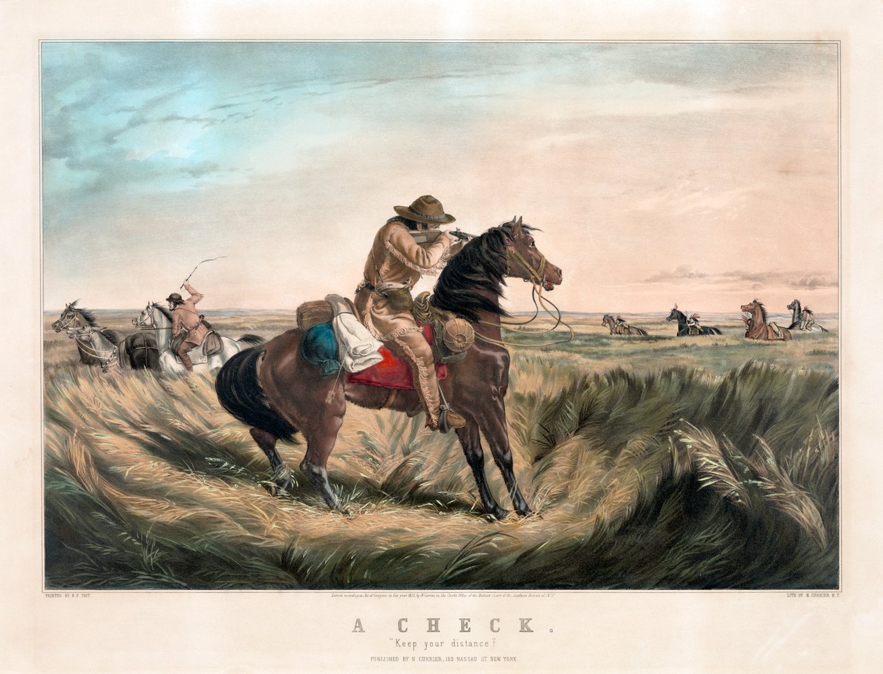 Old West Sharpshooter od Currier & Ives od Currier and Ives