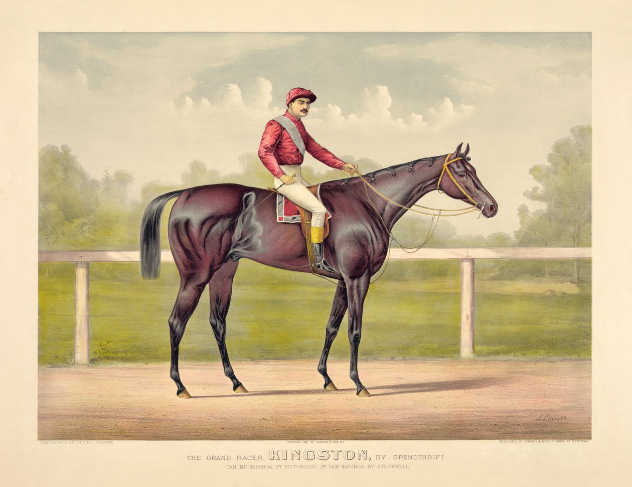 Grand Racer Kingston od Currier & Ives od Currier and Ives