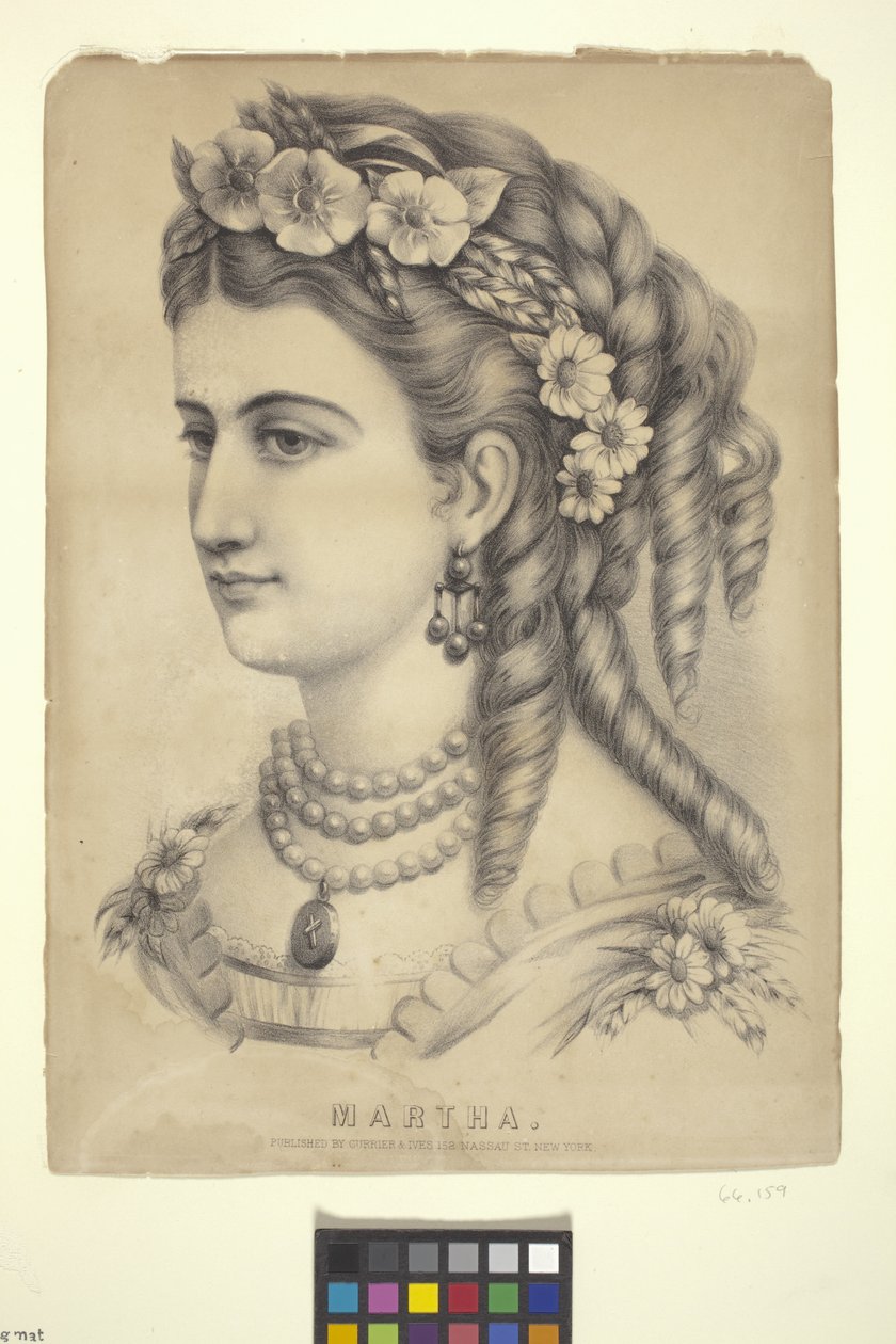 Martha (litografie) od N. and Ives J.M. (1824 95) Currier