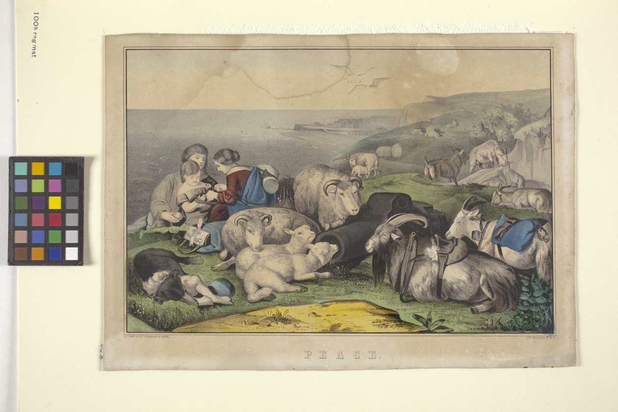 Mír (ruční litografie) od N. and Ives J.M. (1824 95) Currier