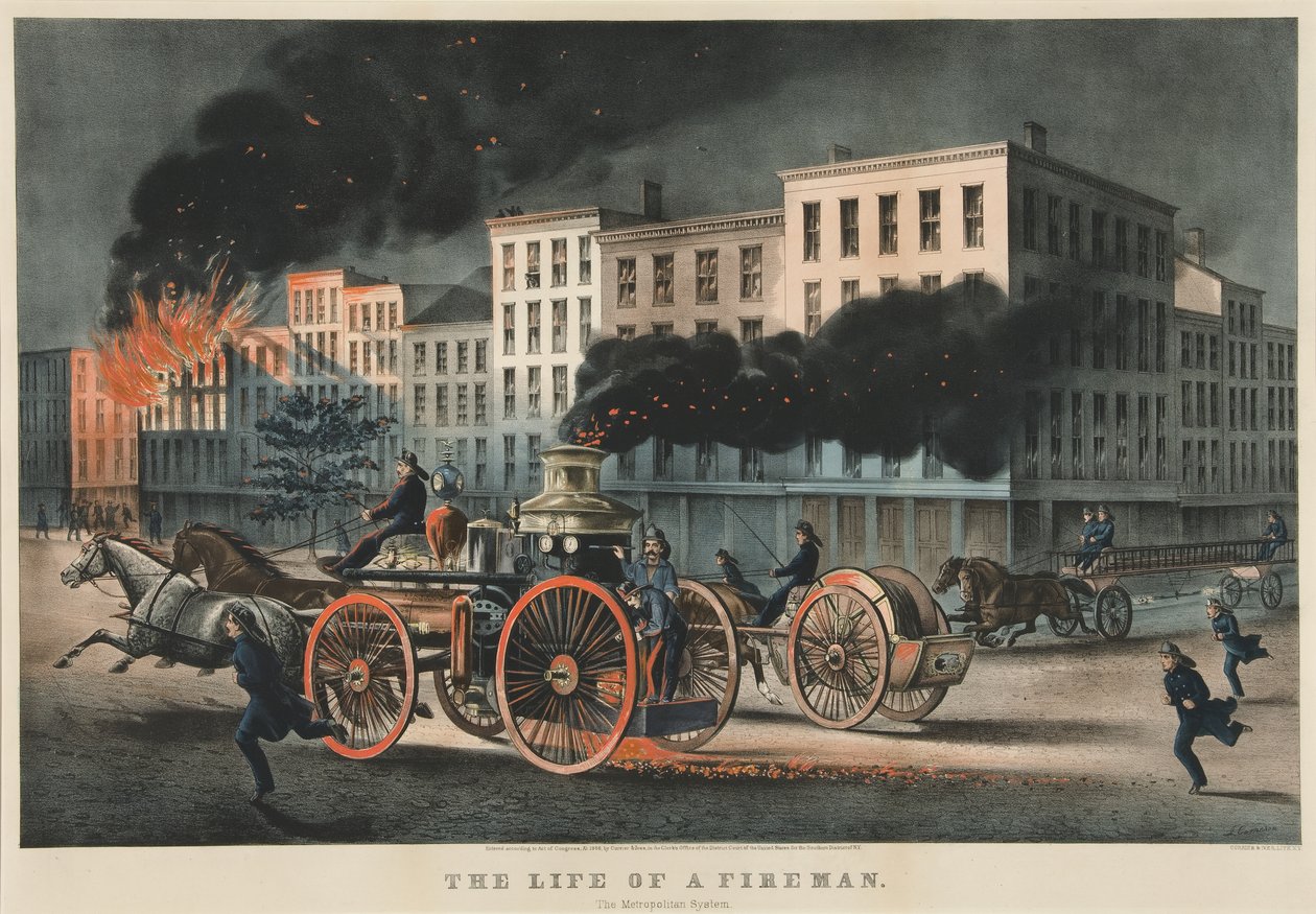 Život hasiče, Metropolitní systém od Currier and Ives