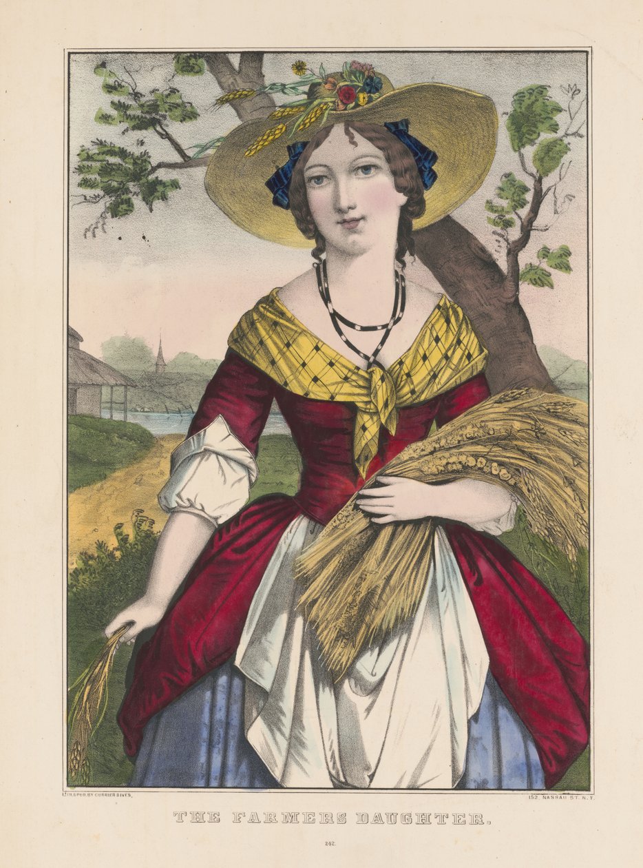 Dcera farmáře od Currier and Ives
