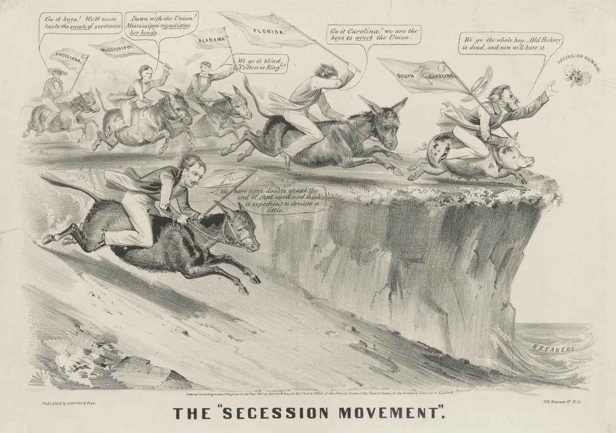 "secesní hnutí" od Currier and Ives