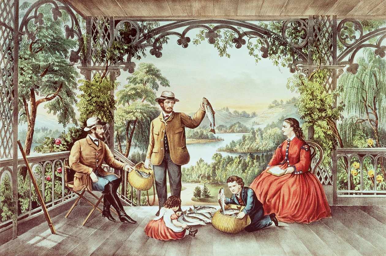 Domov z potoka, The Lucky Fishermen od N. and Ives, J.M. Currier