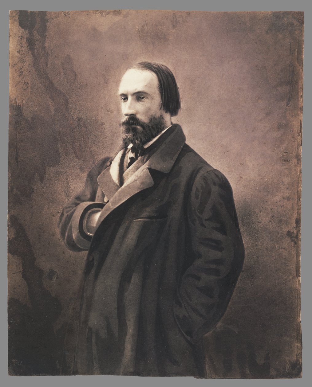 Auguste Vacquerie, kolem roku 1865 (fotografie) od Nadar