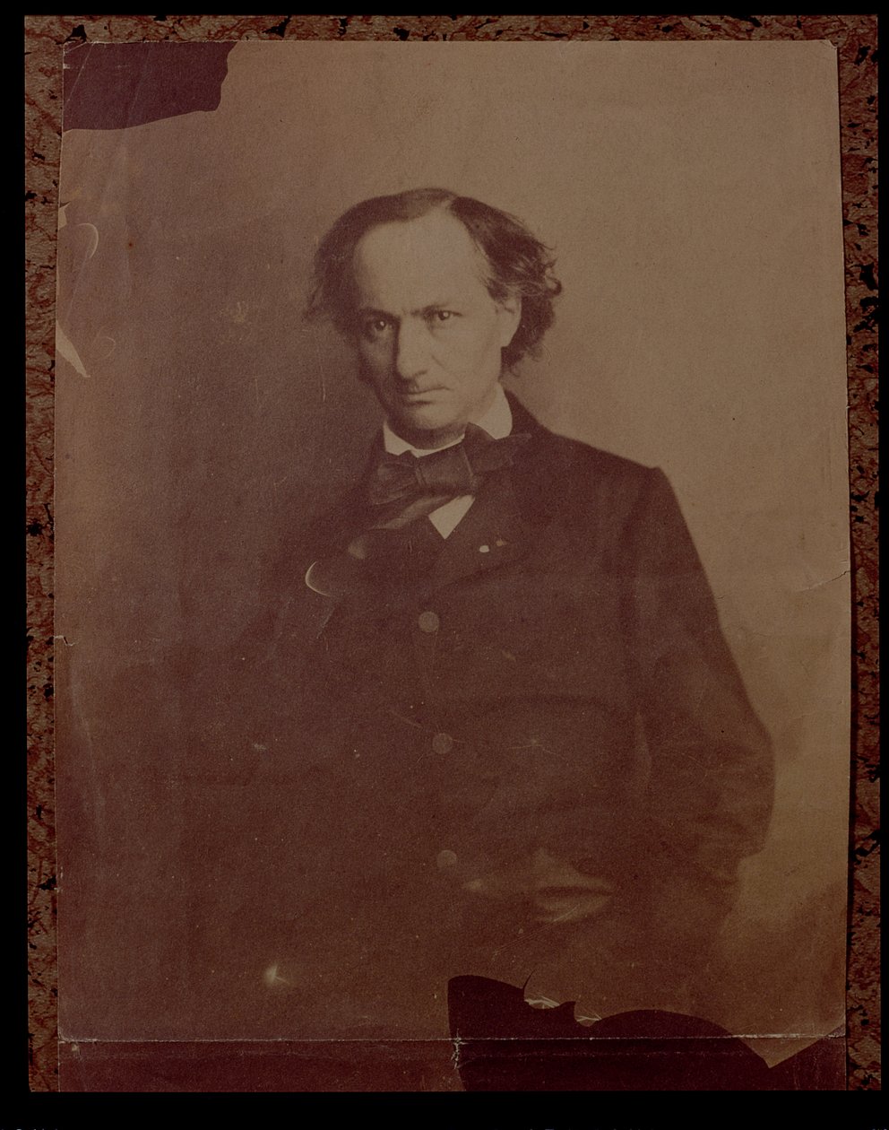 Charles Baudelaire (1820-1867), francouzský básník, portrétní fotografie od Nadar