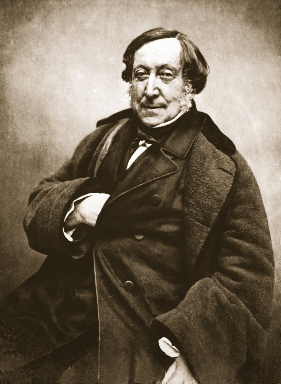 Gioacchino Rossini, 1856 (hlubotisk) od Nadar