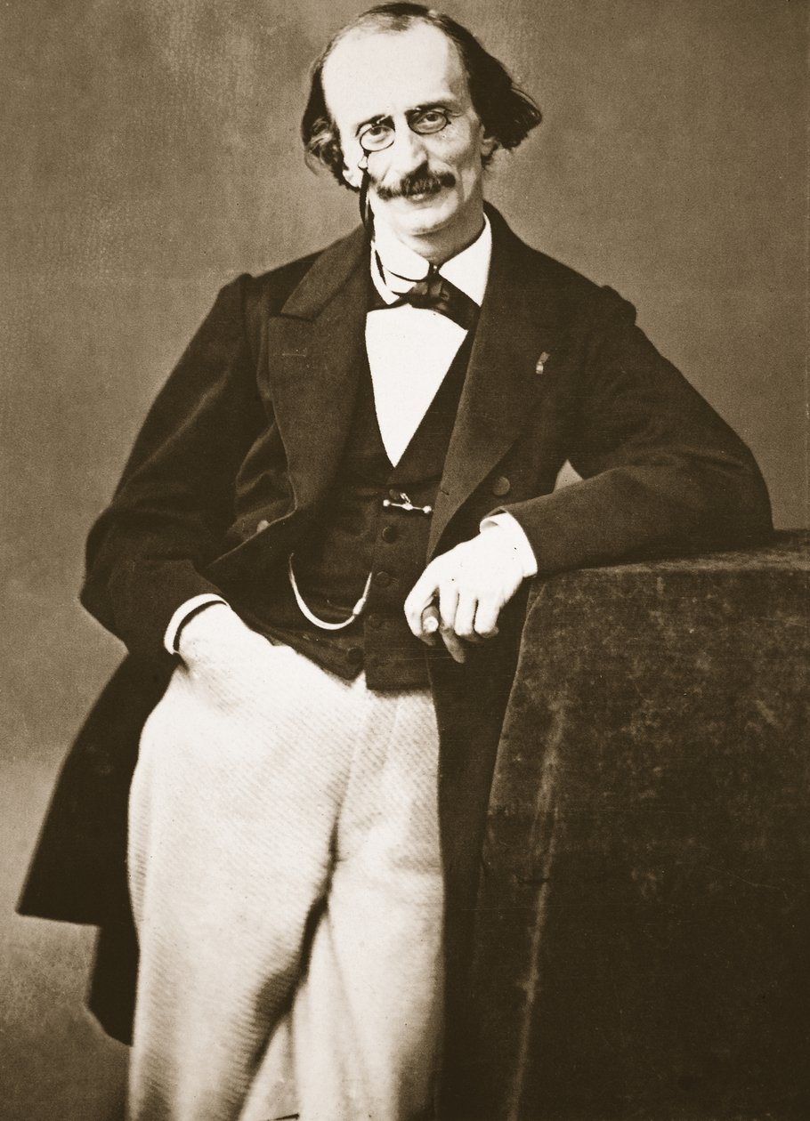Jacques Offenbach, 1865 (fotorytina) od Nadar
