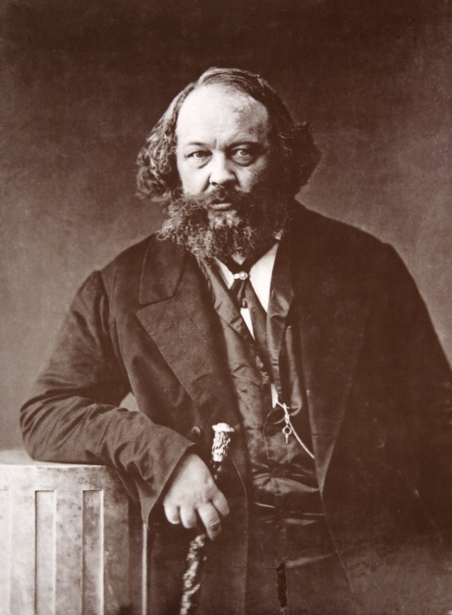 Michail Alexandrovič Bakounine, kolem roku 1865 (hlubotisk) od Nadar