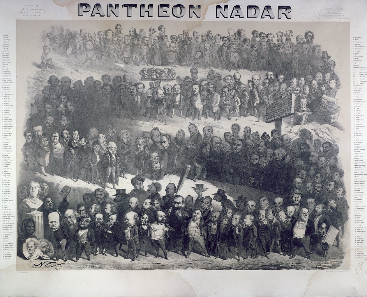 Nadar Pantheon, 1854, Paříž od Nadar