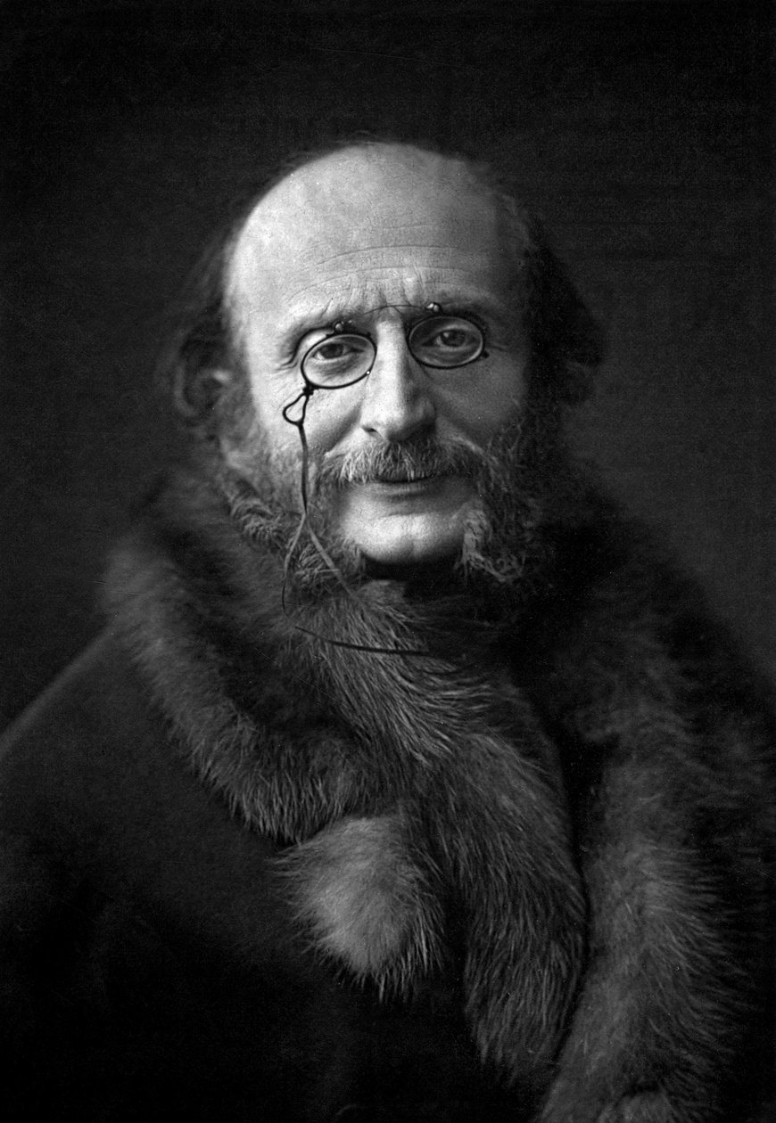 Francouzský skladatel Jacques Offenbach (1819-1880) c. 1876 (černobílá fotografie) od Nadar