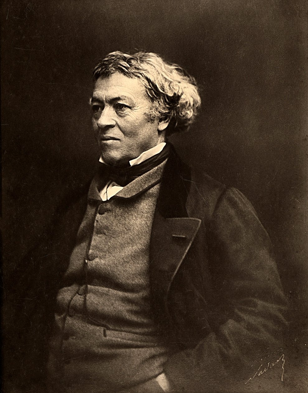 Portrét francouzského malíře, Jean Baptiste Camille Corot od Nadar