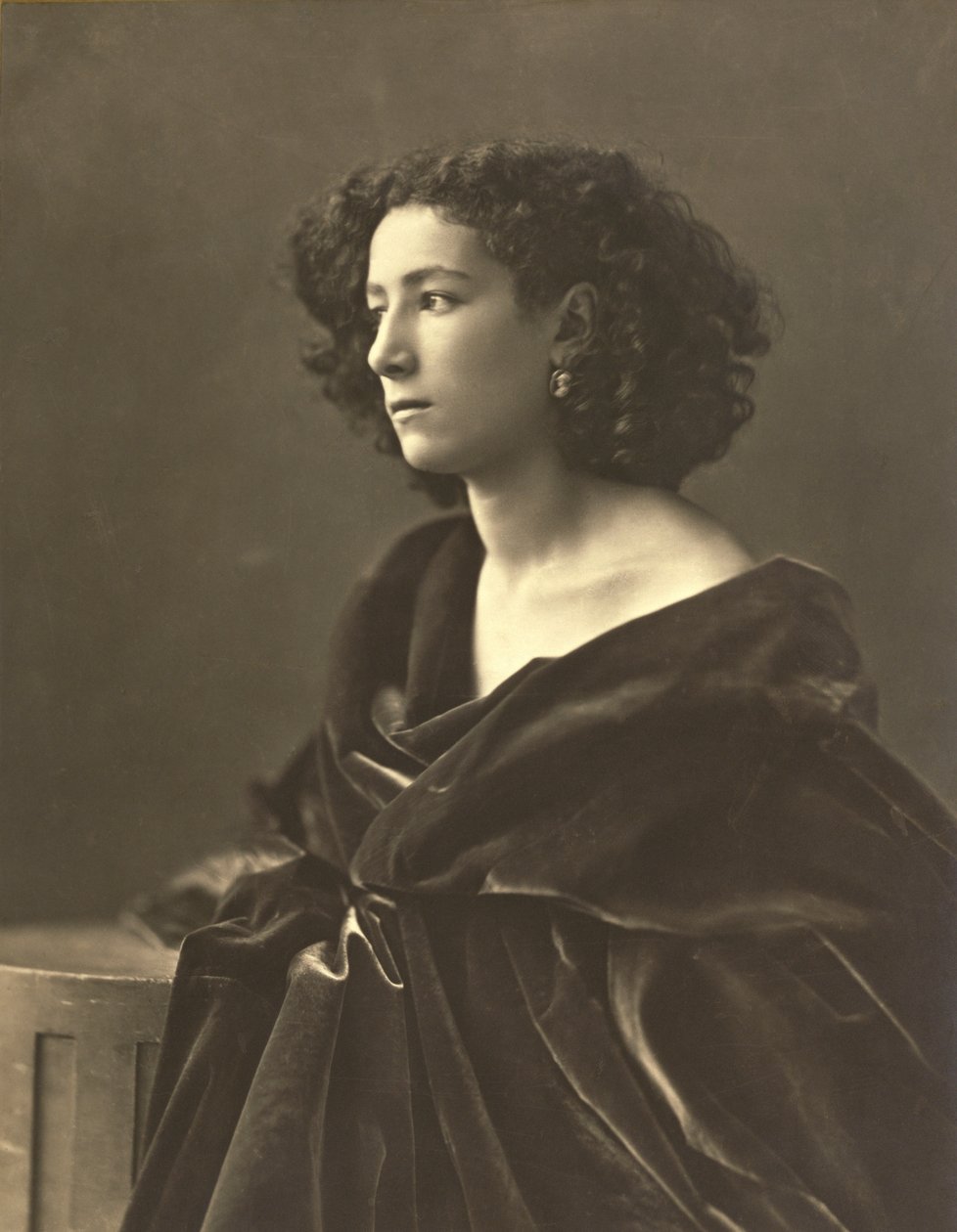 Sarah Bernhardt (1844-1924) francouzská herečka, foto Gaspard-Felix Tournachon aka Nadar od Nadar