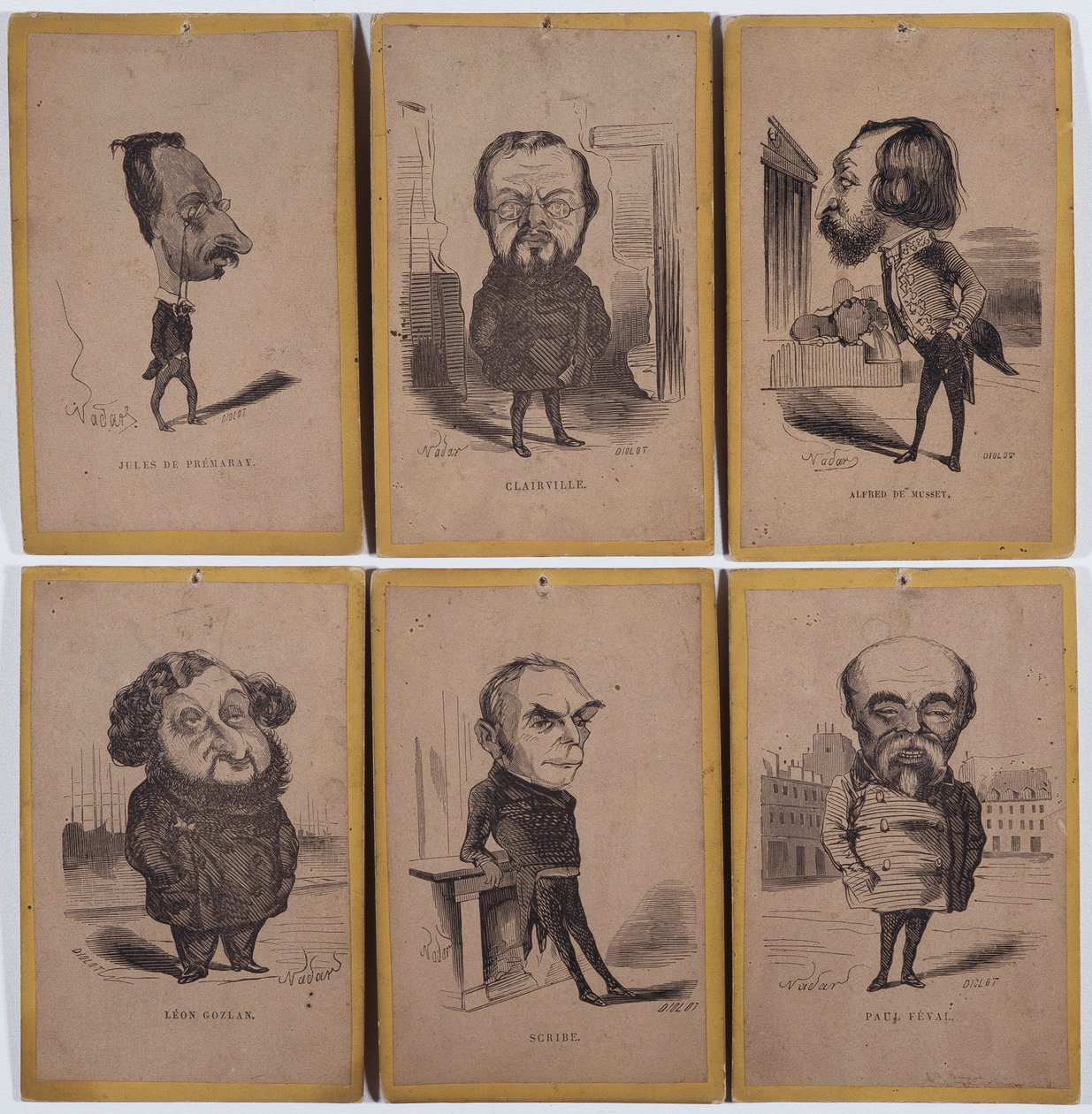 6 Portraits-Charge (Portraits charge): Jules de Premaray (Jules Martial Regnault od Nadar