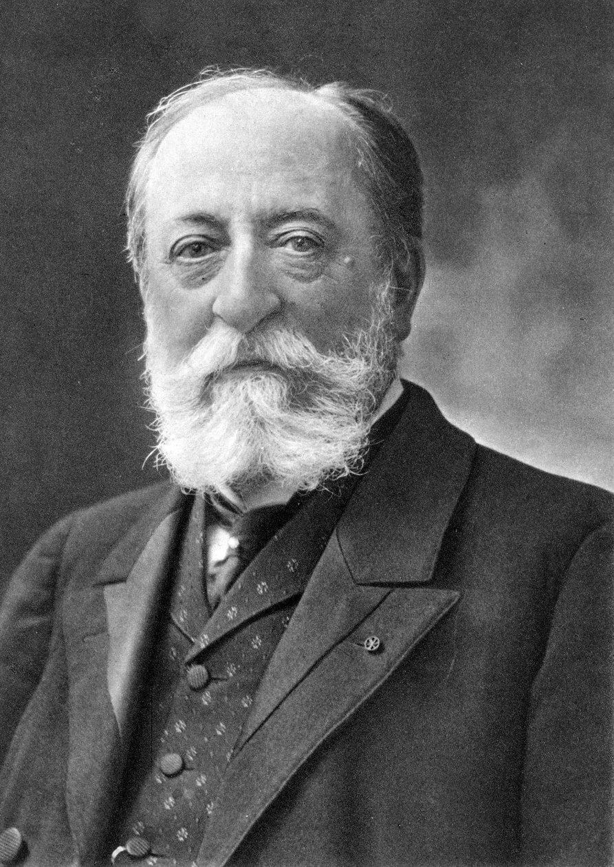 Camille Saint Saens (1835-1921) francouzský skladatel, z fotografie Nadar, pseudonym Gaspard-Felix Tournachon (1820-1910). od Nadar