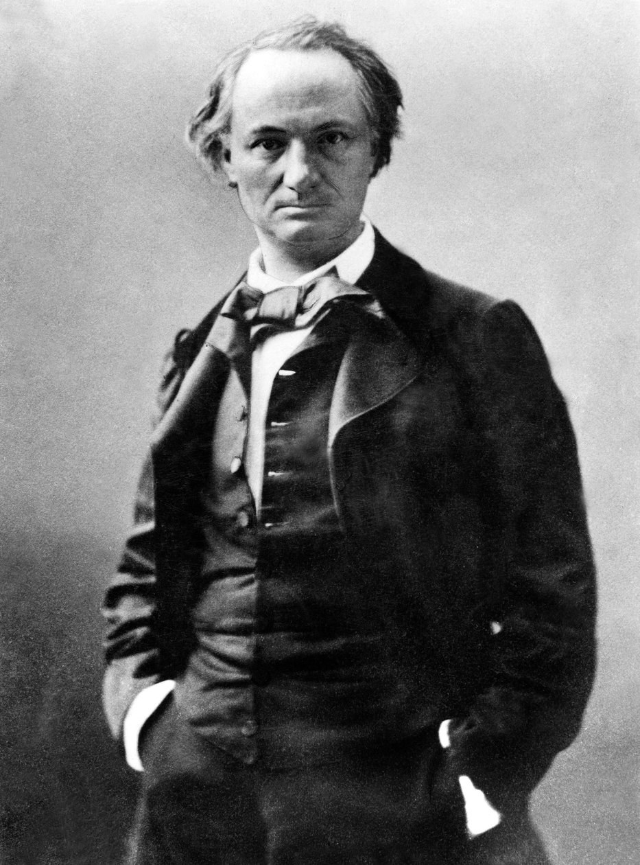 Charles Baudelaire (1821 - 1867) francouzský básník, foto Gaspard Felix Tournachon aka Felix Nadar (1820-1910) c. 1858 od Nadar