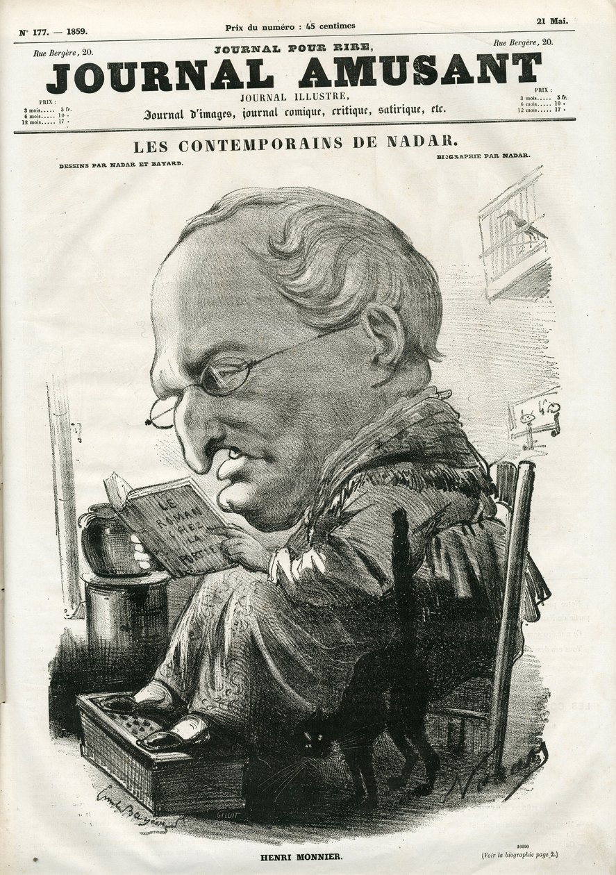 Obálka „Le Journal Amusant“, 5. května 1859 (rytina) od Nadar