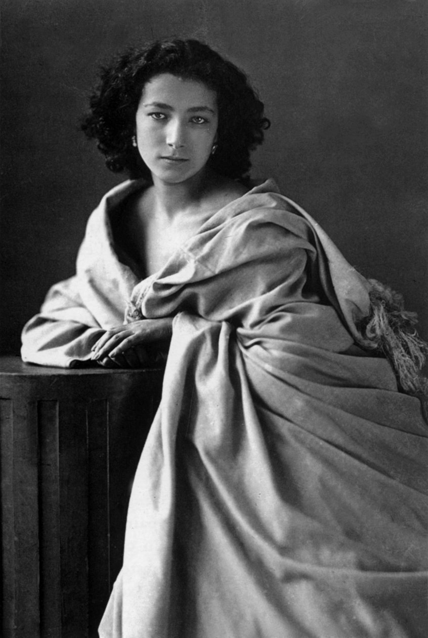 Francouzská herečka Sarah Bernhardt (1844-1923), foto Nadar (1820-1910) od Nadar