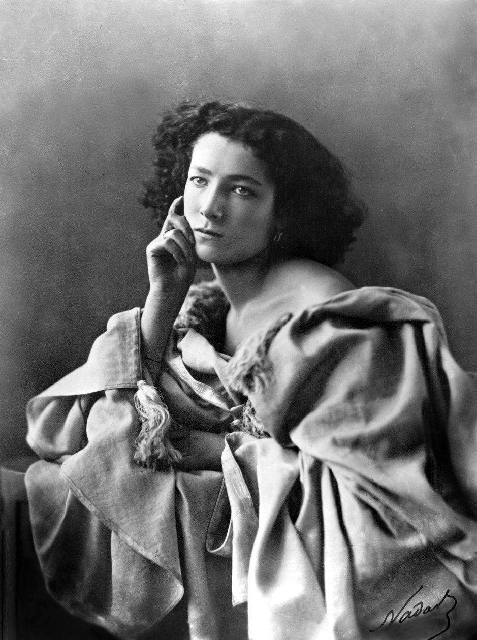 Francouzská herečka Sarah Bernhardt (1844-1923), foto Nadar (1820-1910) od Nadar