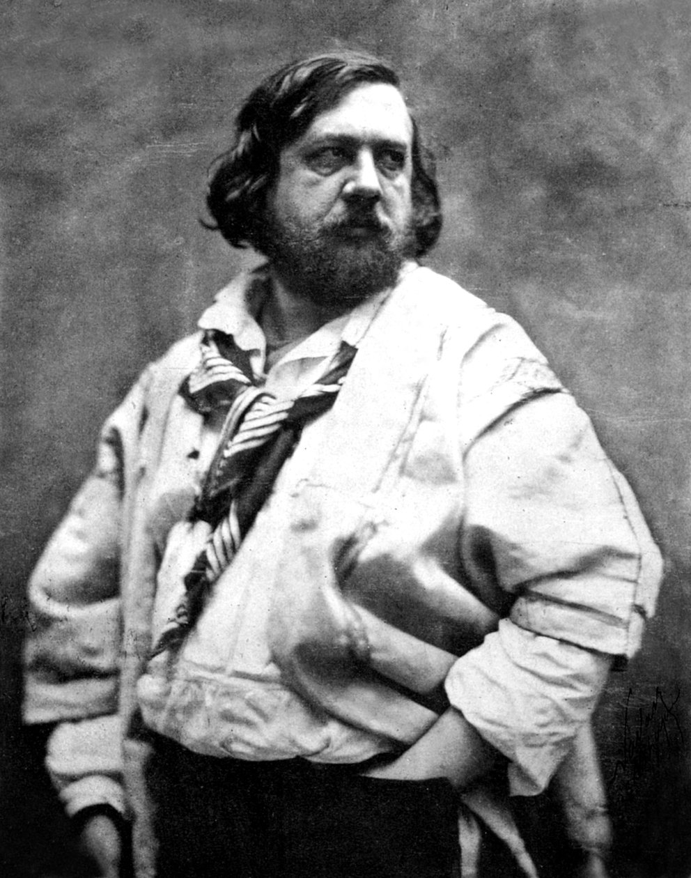 Francouzský básník Theophile Gautier, fotografoval Nadar, c.1854-1855 od Nadar
