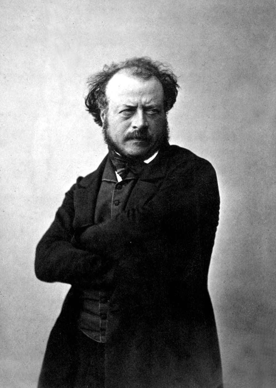 Francouzský sochař Auguste Preault, fotografoval Nadar, c.1854 od Nadar