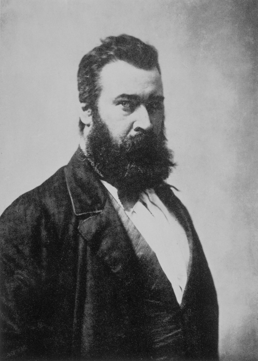 Jean-Francois Millet (1814-1875), francouzský malíř, fotografie Nadar od Nadar
