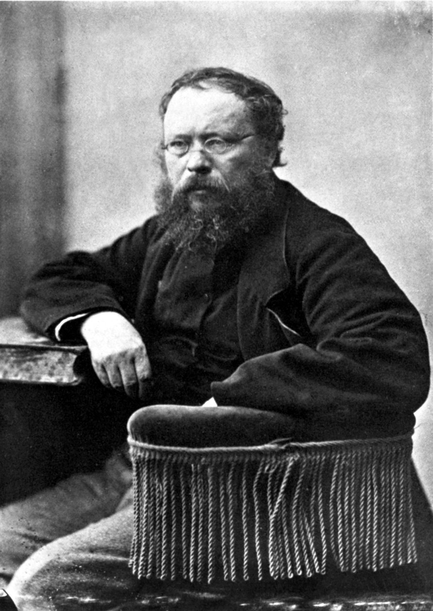 Pierre Joseph Proudhon (1809-1865) odborový svaz Francouzský socialista a politický teoretik, foto Gaspard Felix Tournachon řekl Felix Nadar (1820-1910) v roce 1865 od Nadar