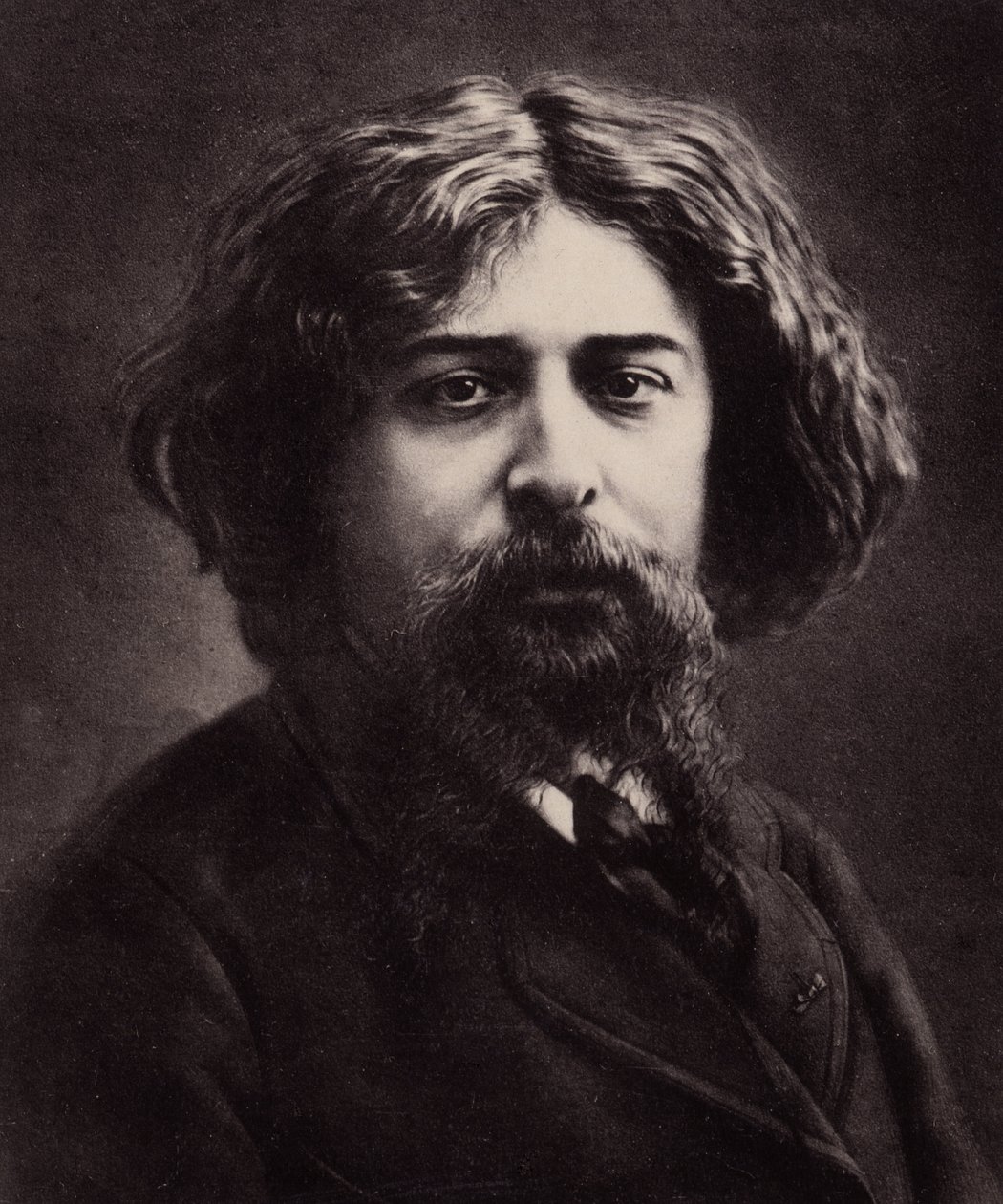 Portrét Alphonse Daudet (1840-1897), francouzský spisovatel (foto) od Nadar